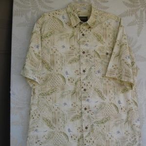 WOOLRICH MEN'S CASUAL TROPICAL BUTTON-DOWN SHIRT